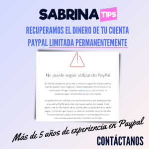 limitacion permanente cuenta paypal