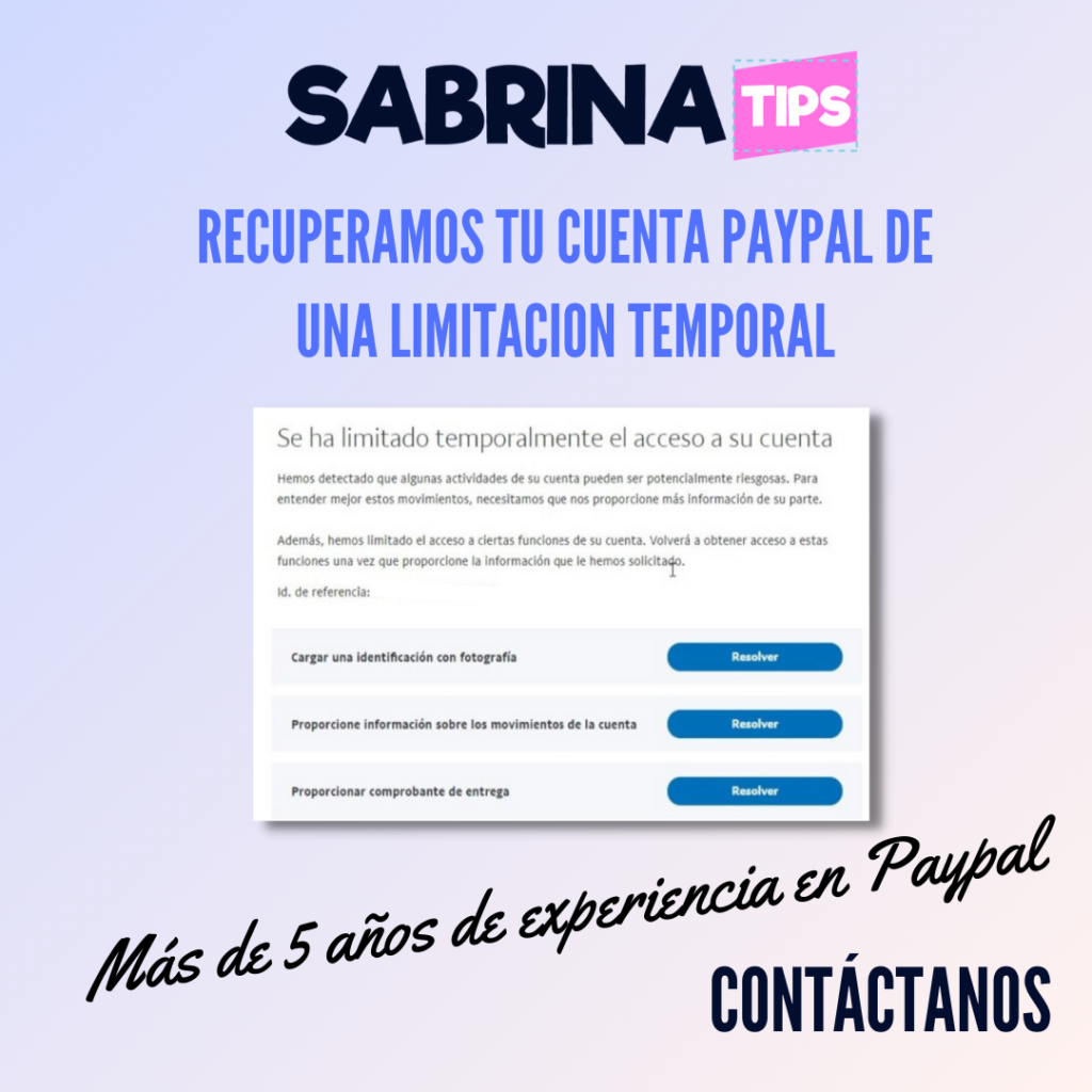 limitacion temporal paypal